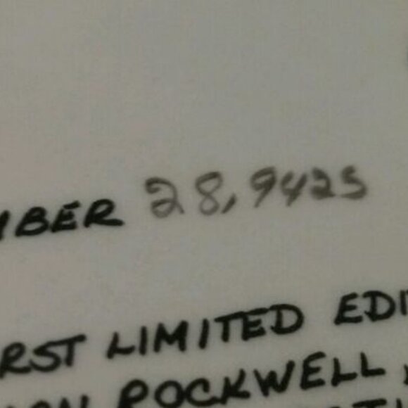 Norman Rockwell The Toy Maker Plate with Certificate and Original Box - Picture 5 of 9